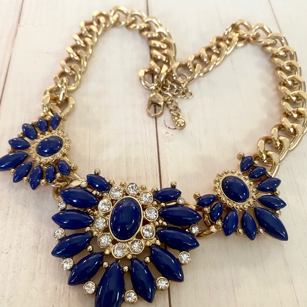 Beautiful Blue Statement Necklace